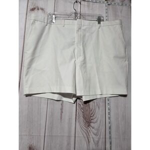 Knights‎ Bridge Shorts Mens Extra Large White Classic Fit Dress Chino Flat Front